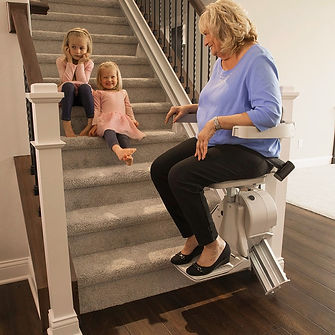 stairlift user